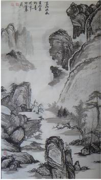 高山流水-雨闲斋-黄良利-歙县著名画家、书画家s.jpg